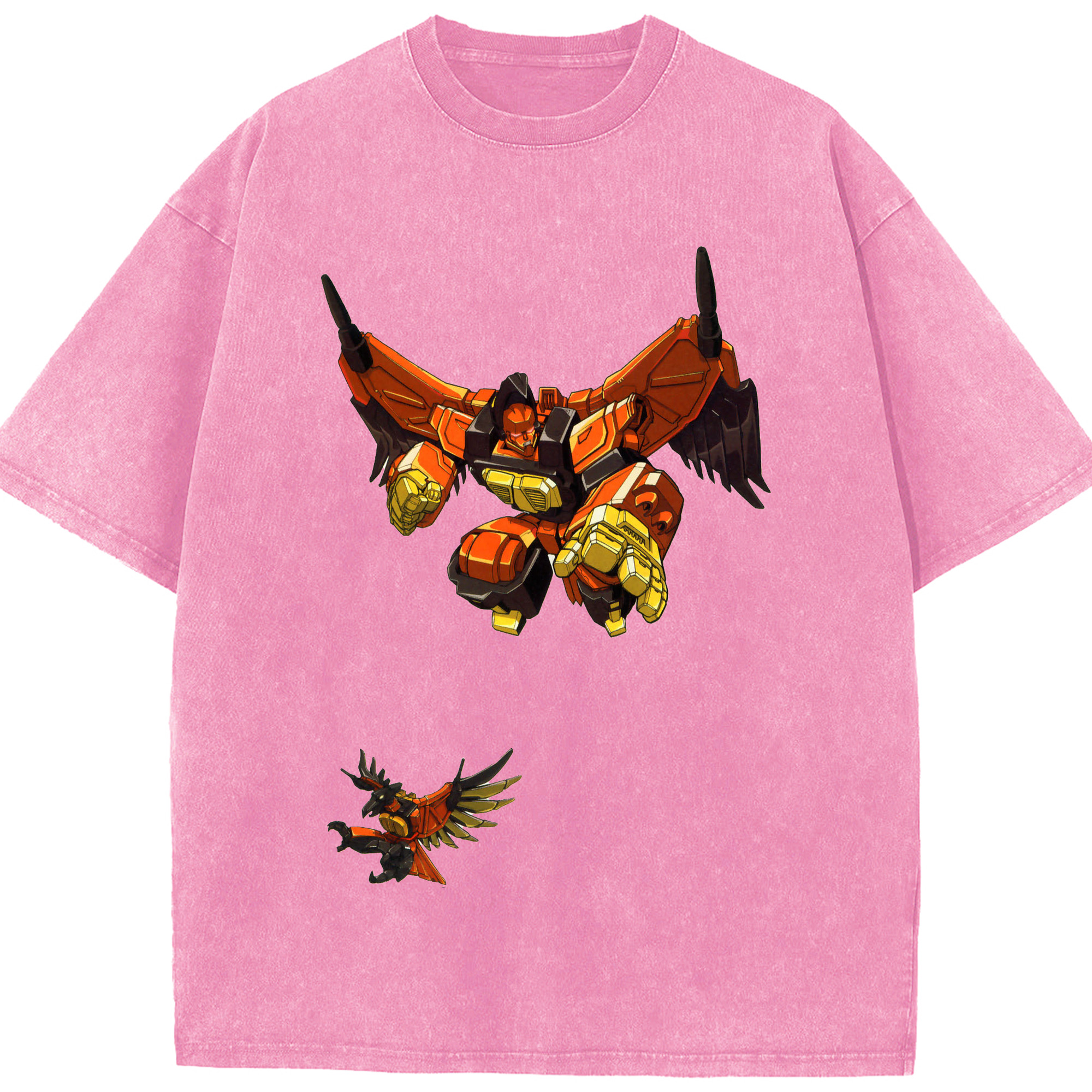 （画像用）  綿100% ヴィンテージ風 半袖Tシャツ（フロントプリント）